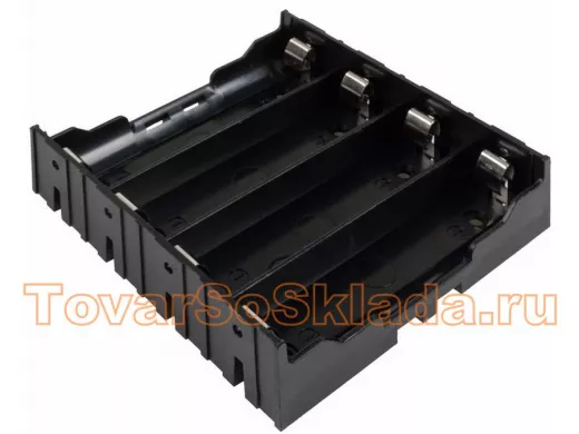 Батарейный отсек для 4 х18650  Li-ion (на плату)