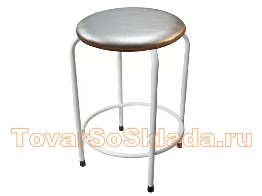 Табурет с подставкой для ног и полкой 