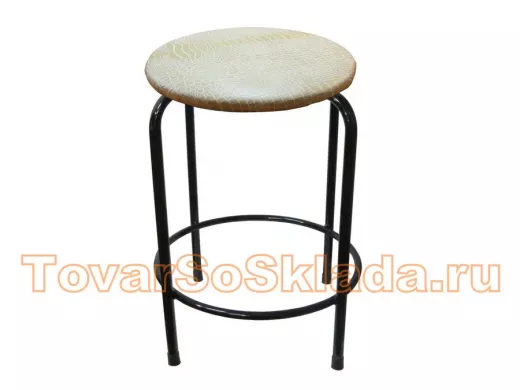 Табурет с подставкой для ног и полкой 