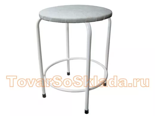 Табурет с подставкой для ног и полкой 