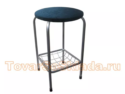 Табурет с подставкой для ног и корзинкой для вещей 