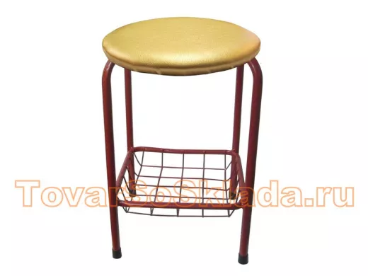 Табурет с подставкой для ног и корзинкой для вещей 