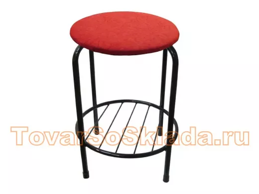 Табурет с подставкой для ног и полкой 