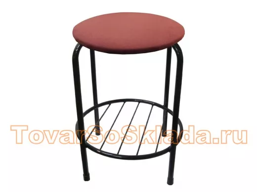 Табурет с подставкой для ног и полкой 