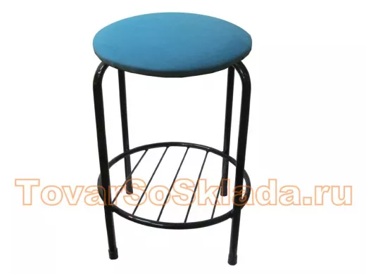 Табурет с подставкой для ног и полкой 