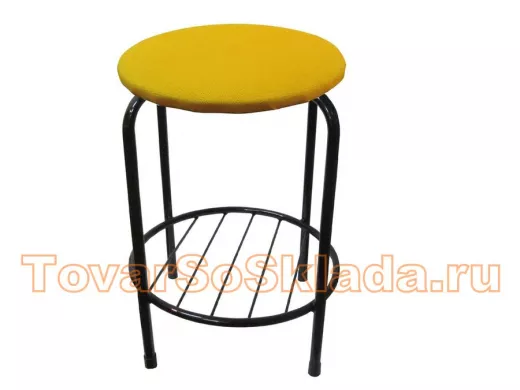 Табурет с подставкой для ног и полкой 