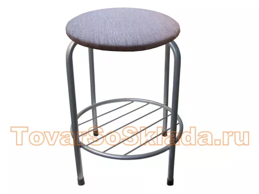 Табурет с подставкой для ног и полкой 