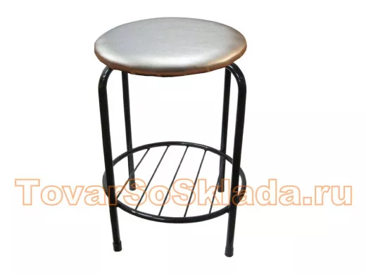 Табурет с подставкой для ног и полкой 