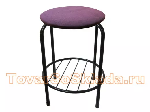 Табурет с подставкой для ног и полкой 