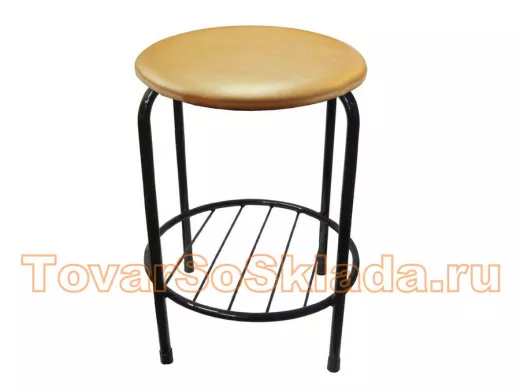 Табурет с подставкой для ног и полкой 