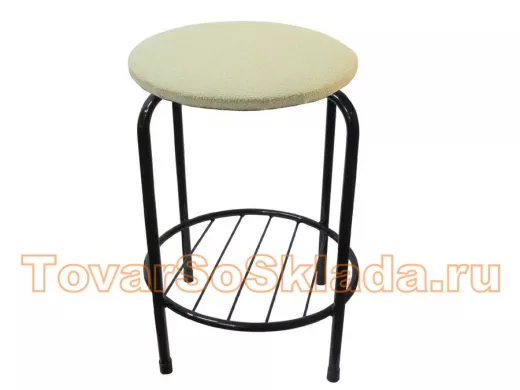 Табурет с подставкой для ног и полкой 