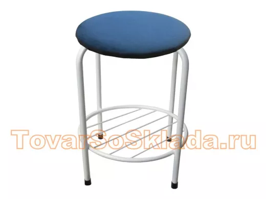 Табурет с подставкой для ног и полкой 