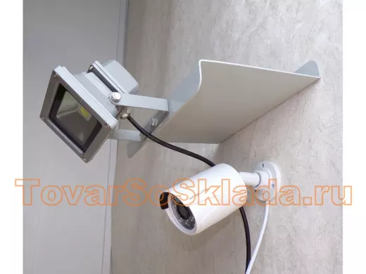 Кронштейн-козырёк для камеры и прожектора 