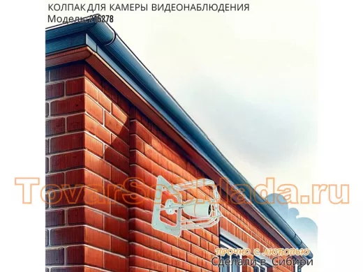 Колпак кожух для камеры видеонаблюдения, основание 20х20х20см,скосы 