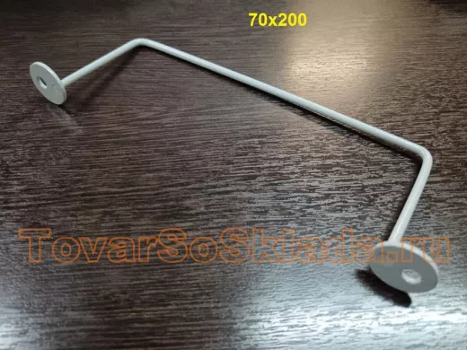 Держатель медалей 70х200 (внешний размер 70х235) СЕРЫЙ, с 2-я пластинками ф25мм