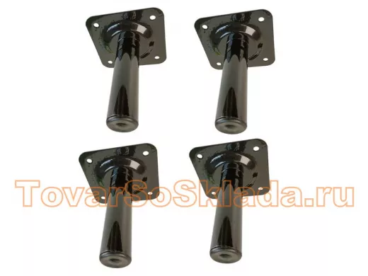 Прочная стальная ножка для стола, подставки, высота  15 см, черная,4шт, диаметр 32мм 