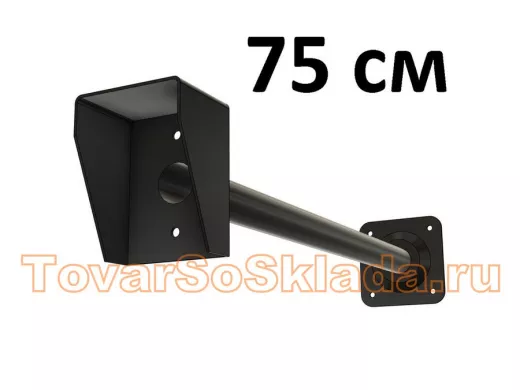 Стальной защитный козырек для кнопок выхода с вылетом от стены 75см 