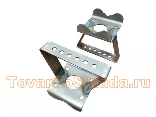 Кронштейн усиленный для прожектора на трубу 16 - 51мм с отверстием 