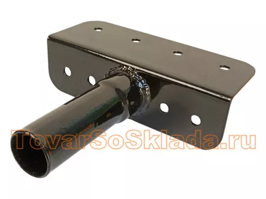 Кронштейн антенный, верхняя площадка  5х15см "ТОРЕЦКРЕП-217444" черный, диаметр 32мм, обжат на конце