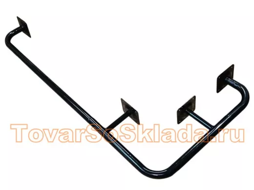 Поручень на угол здания 120х60см 