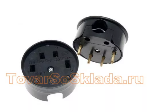Розетка  и вилка для эл.плиты 4-х полюс.
