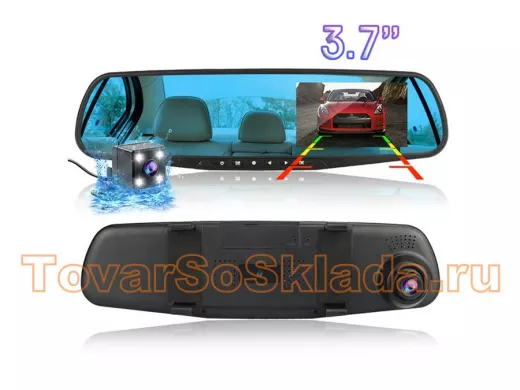 Автовидеорегистратор зеркало + камера 