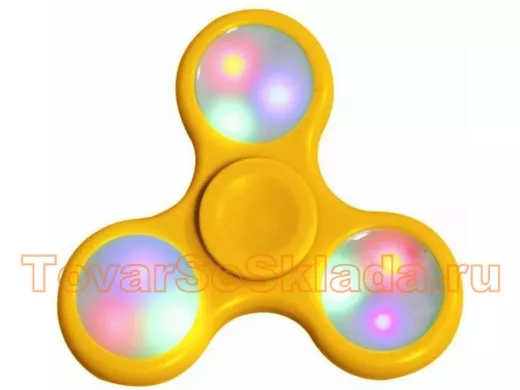 Спиннер-вертушка HC-10 (жёлтый) LED