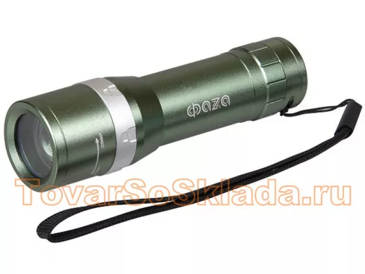 Фонарь  ФАZA  A7-L3WZ-3АAA  3W LED, alum, классический, 3 режима работы, 3*ААА, IP44, 130 лм