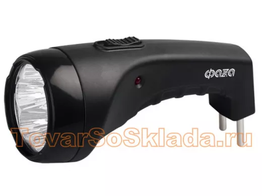 Фонарь  ФАZA Accu F2-L07  (7 LED, 2 режима работы, аккумуляторный, 4v - 400 mА/ч, до10 часов, ЧЁРНЫЙ