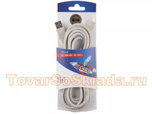 Шнур  шт. mini USB - шт. USB-A 3M  REXANT