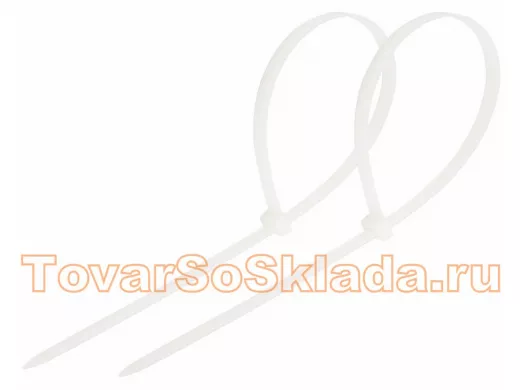 400x7,6мм кабельный хомут (стяжка нейлонoвая) nylon 100 шт. белый REXANT