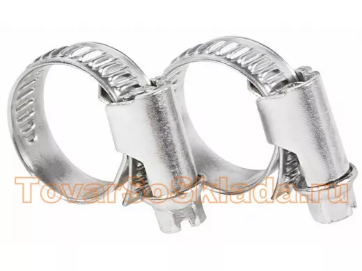 Хомут червячный цинк  10-16 мм 