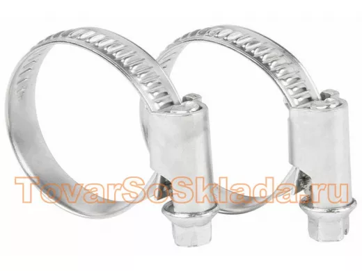 Хомут червячный цинк  20-32 мм 