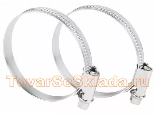 Хомут червячный цинк  50-70 мм 