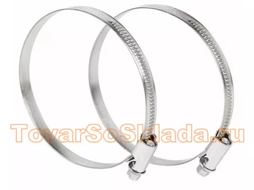 Хомут червячный цинк  60-80 мм 