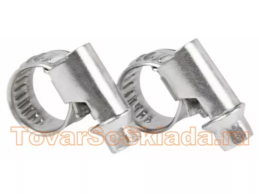 Хомут червячный цинк   8-12 мм 