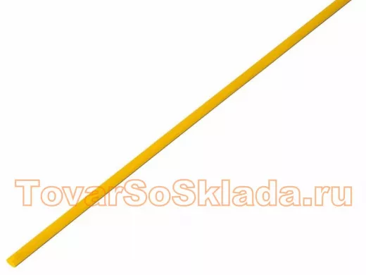 2.5 / 1.25 мм 1м термоусадка жёлтая  REXANT