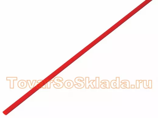 2.5 / 1.25 мм 1м термоусадка красная  REXANT