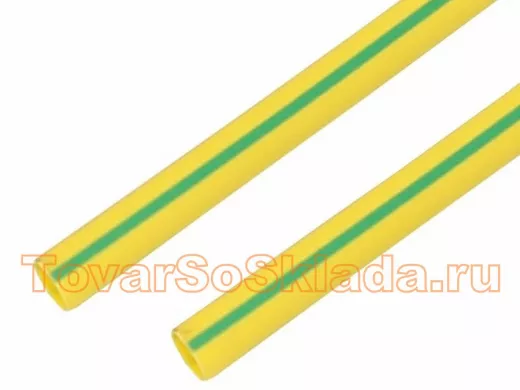 40.0 / 20.0 мм 1м термоусадка желто-зеленая  REXANT