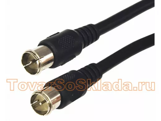 Шнур F штекер / F штекер  1.5метра  REXANT (быстросъёмные разъёмы)