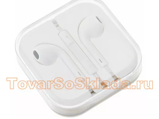 Гарнитура  с микрофоном белые