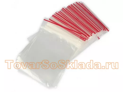 Пакет с защёлкой (замком)  120х170мм 