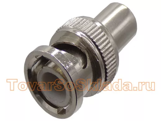 Переходник BNC-штекер / RCA (тюльпан)-гнездо