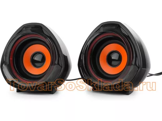 Акустика  Gembird SPK-105, черный, 5 Вт, акустич. система 2.0  регулятор громкости, USB-питание