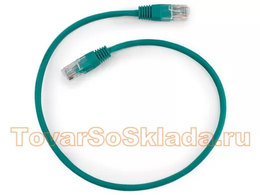 Патч-корд Cablexpert PP12-0.5M/G кат.5e, 0.5м, UTP литой, многожильный (зелёный) PP12-0.5M/G