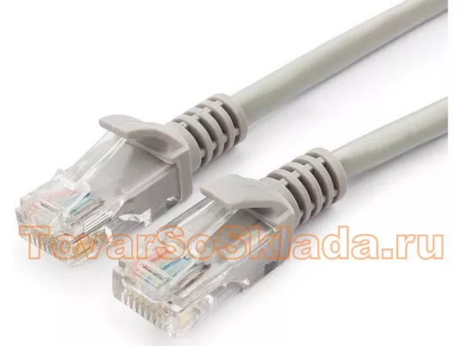 Патч-корд Cablexpert PP12-10M кат.5e, 10м, UTP литой, многожильный (серый) PP12-10M