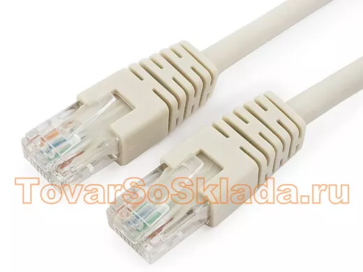 Патч-корд Cablexpert PP6U-0.5M кат.6, 0.5м, UTP литой, многожильный (серый) PP6U-0.5M