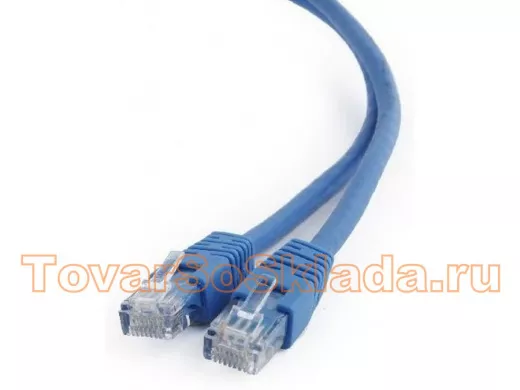 Патч-корд Cablexpert PP6U-0.5M/B кат.6, 0.5м, UTP литой, многожильный (синий) PP6U-0.5M/B