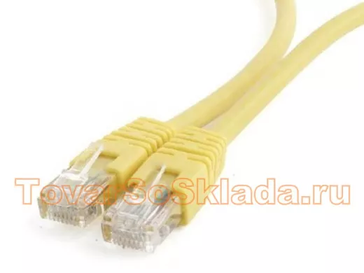 Патч-корд Cablexpert PP6U-0.5M/Y кат.6, 0.5м, UTP литой, многожильный (жёлтый) PP6U-0.5M/Y