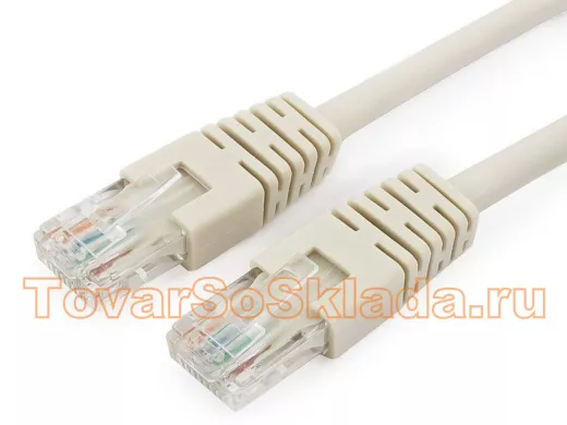 Патч-корд Cablexpert PP6U-1M кат.6, 1м, UTP литой, многожильный (серый) PP6U-1M